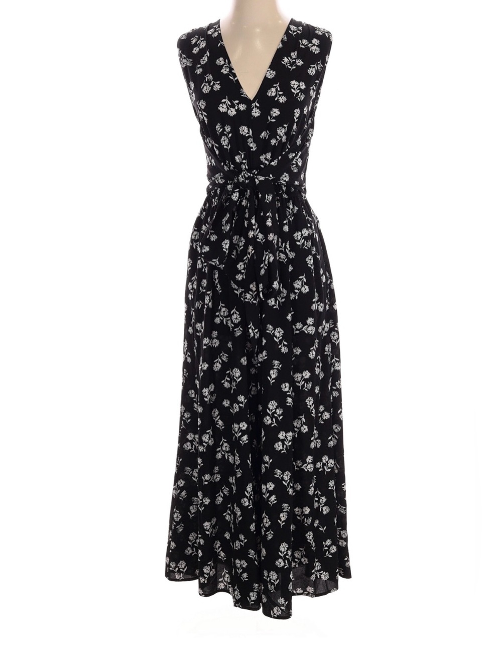 kate spade Black Jumpsuite with White Floral Print